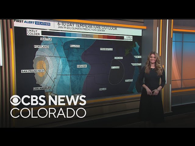 ⁣A Colorado temperature rollercoaster with mid-week warmth ahead of an Arctic blast by the weekend