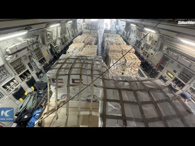 ⁣Kuwait sends another aid plane to Syria with 33 tonnes of relief supplies