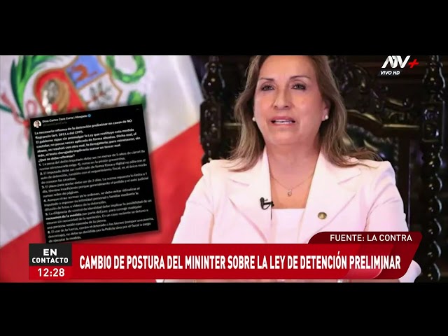 ⁣Congreso recibe observación del Gobierno a ley que restituye detención preliminar