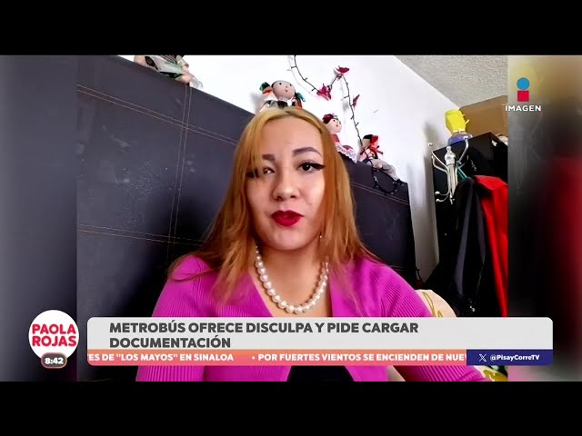 ⁣Metrobús ofrece disculpa a usuaria que le negaron el acceso por llevar a su perrito | DPC