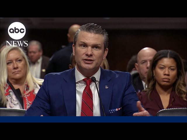 ⁣Hegseth pressed on women serving in combat roles