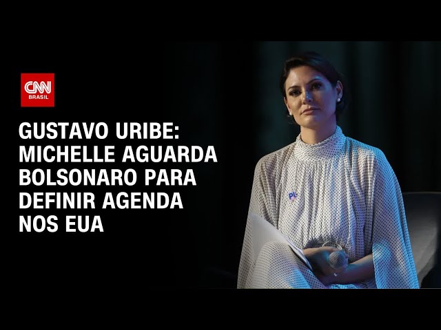 ⁣Gustavo Uribe: Michelle aguarda Bolsonaro para definir agenda nos EUA | BASTIDORES CNN