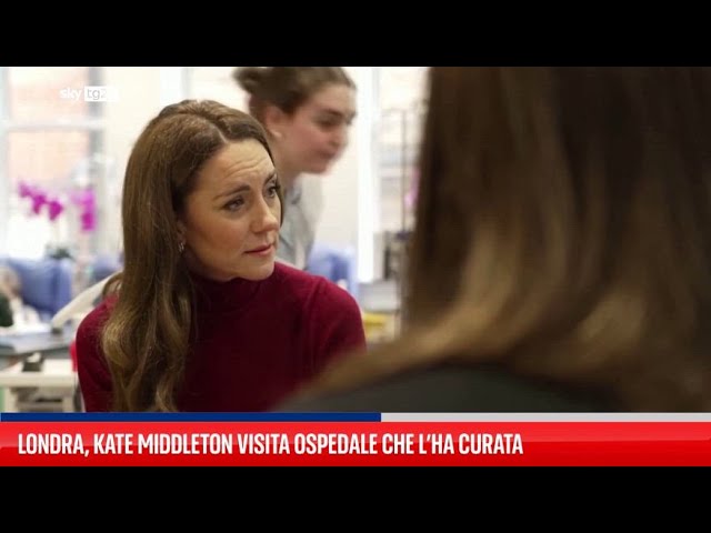 ⁣Londra, Kate Middleton visita ospedale che l’ha curata