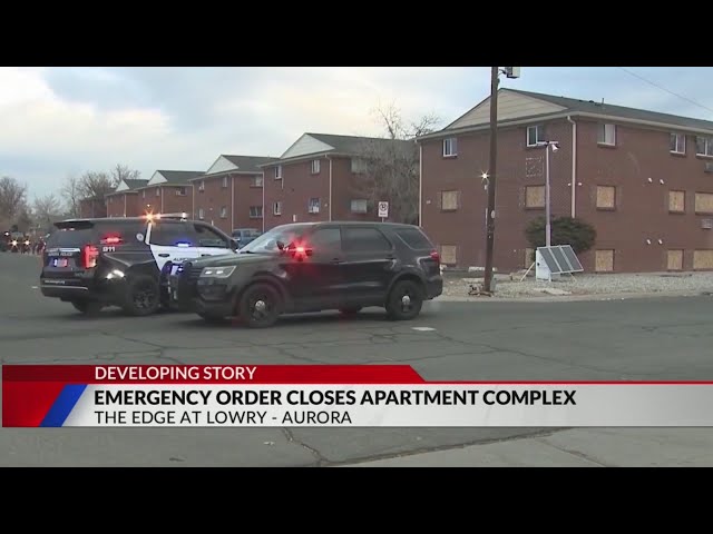 ⁣Emergency order will close Aurora apartment complex