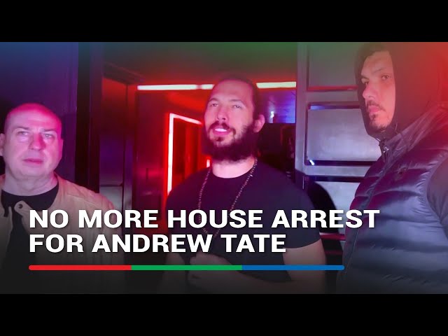 ⁣Romanian court lifts house arrest on internet celebrity Andrew Tate