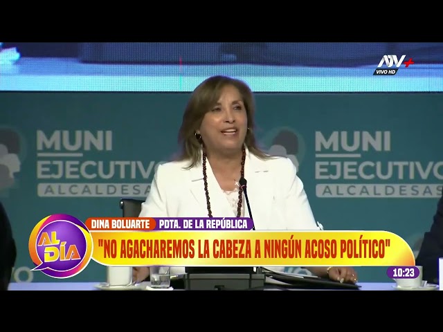 ⁣Dina Boluarte: "No agacharemos la cabeza a ningún acoso político"