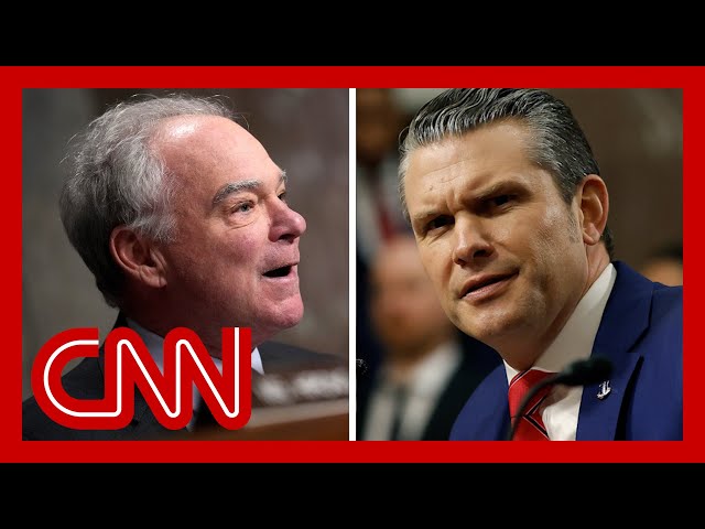 ⁣Sen. Kaine grills Hegseth about affair and sexual assault accusation