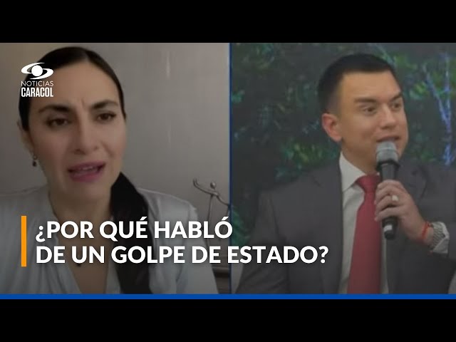 ⁣Vicepresidenta de Ecuador, Verónica Abad, se refiere a la tensión política con Daniel Noboa