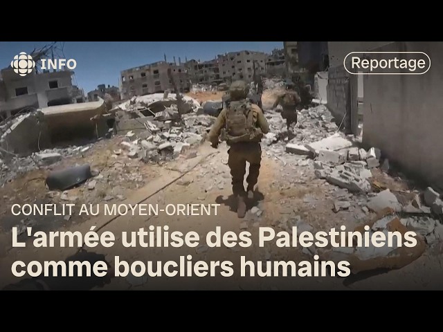 ⁣Des Palestiniens utilisés comme boucliers humains