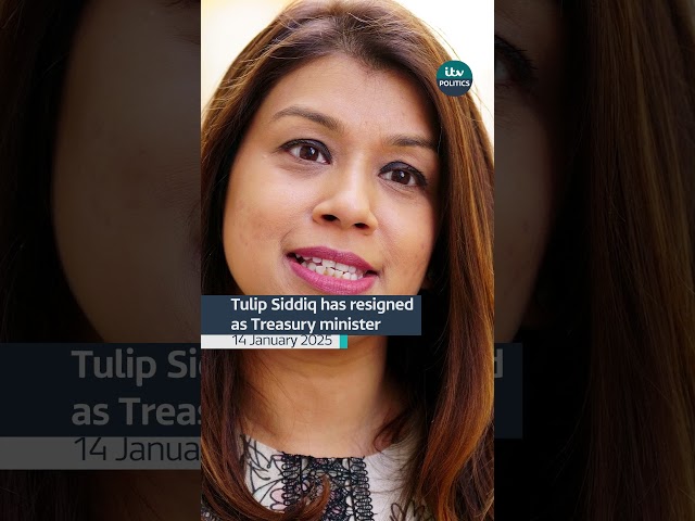 ⁣Tulip Siddiq has resigned as Treasury minister | ITV News