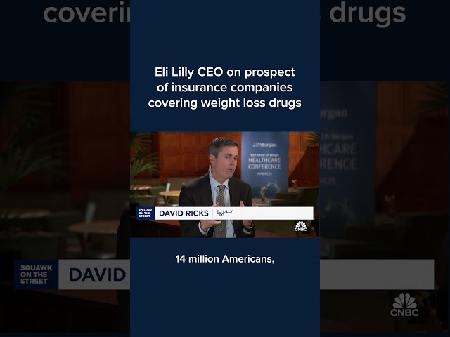 ⁣Eli Lilly CEO on prospect of insurance companies covering weight loss drugs