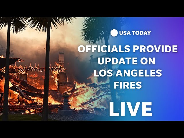 ⁣Watch live: LA County officials provide update on firefighting efforts