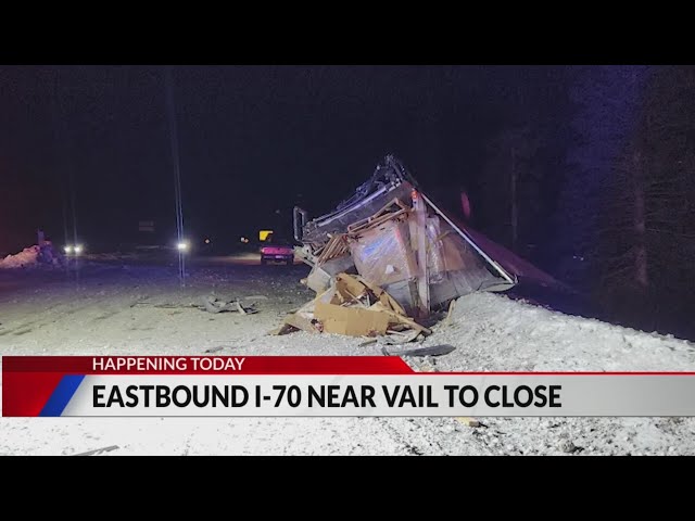 ⁣Eastbound I-70 near Vail to close for vehicle recovery