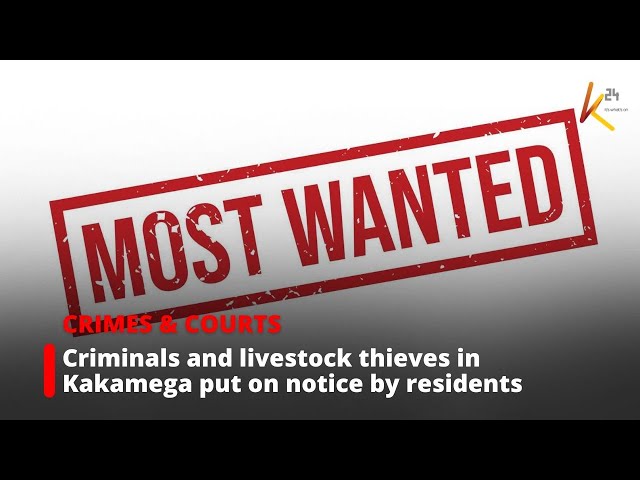 ⁣Criminals and livestock thieves in Kakamega put on notice by residents