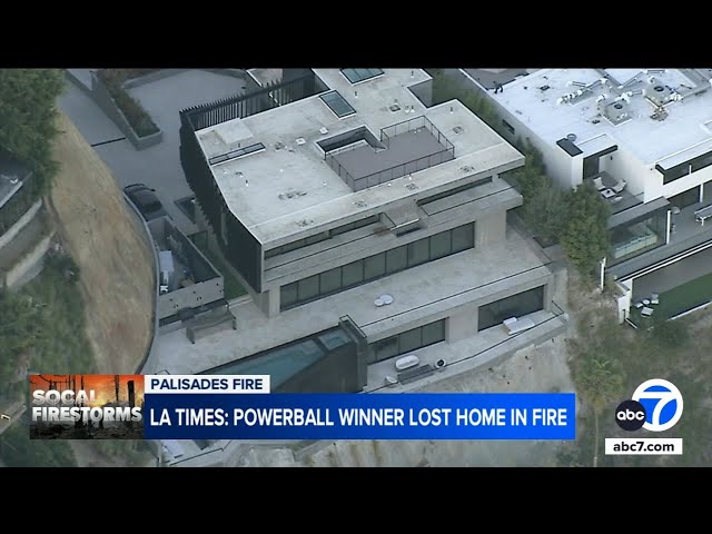 ⁣Powerball jackpot winner reportedly loses home in fire