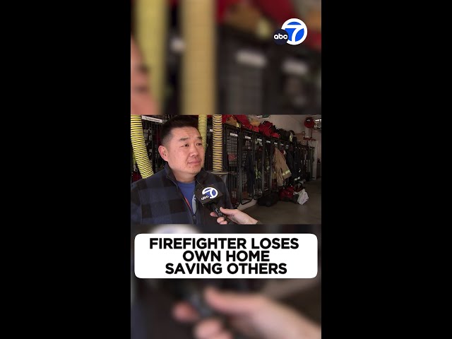 ⁣Pasadena firefighter loses own home as he battled Eaton Fire