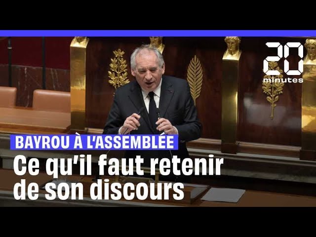 ⁣Le résumé du discours de politique générale de François Bayrou