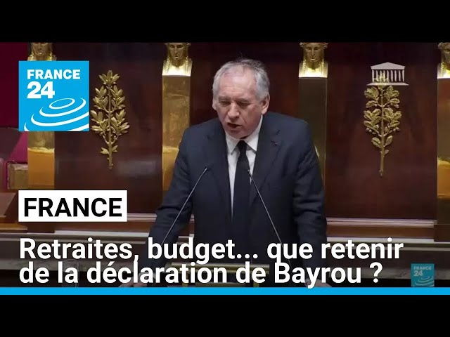 ⁣Retraites, budget... que retenir de la déclaration de politique générale de François Bayrou ?