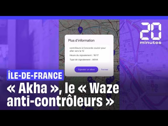 ⁣Paris : L'application « Akha », un Waze anti-contrôleurs dans les transports