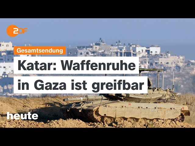 ⁣heute 19:00 Uhr vom 14.01.2025 Verhandlungen zu Gaza, Urteil "Hochrisikospiele", Vendée Gl