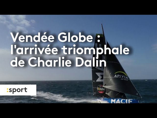 ⁣Vendée Globe : l’arrivée triomphale de Charlie Dalin