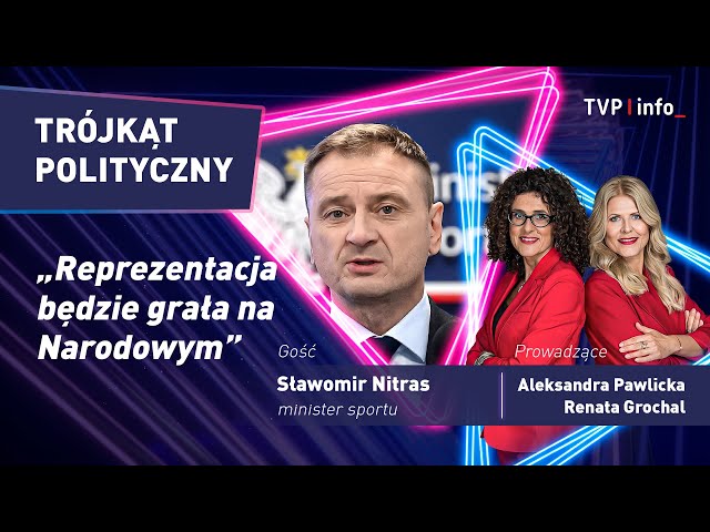 ⁣Minister sportu bez wątpliwości: Reprezentacja będzie grała na Narodowym | TRÓJKĄT POLITYCZNY