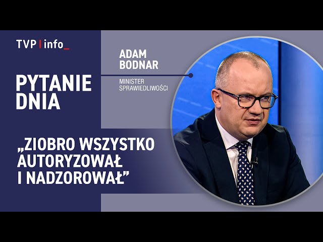 ⁣Bodnar o nieprawidłowościach: Ziobro wszystko autoryzował i nadzorował PYTANIE DNIA