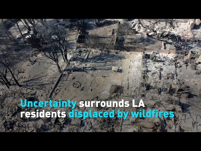 ⁣Uncertainty surrounds LA residents displaced by wildfires