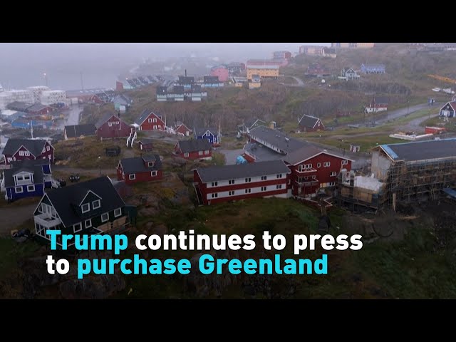 ⁣Trump continues to press to purchase Greenland