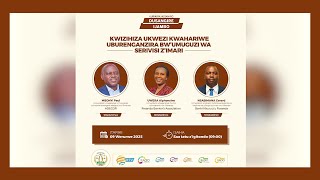 ⁣LIVE: Dusangire_Ijambo: Kwizihiza ukwezi kwahariwe uburenganzira bw'umuguzi wa serivisi z'