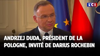 ⁣Andrzej Duda, Président de la Pologne, invité de Darius Rochebin｜LCI