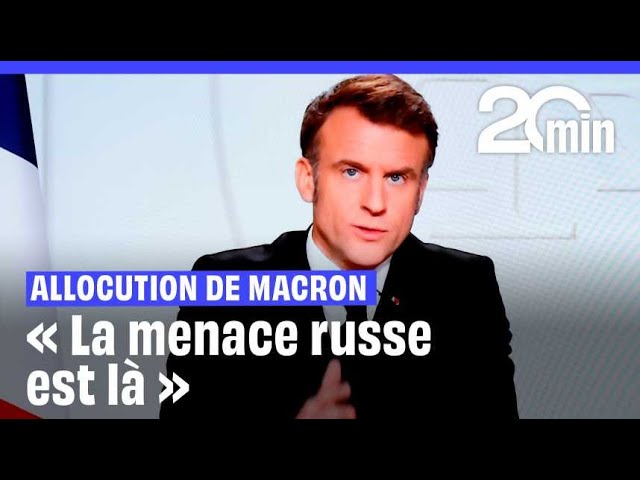 ⁣Dissuasion nucléaire, menace Russe, troupes en Ukraine... L'essentiel de l’allocution de Macron