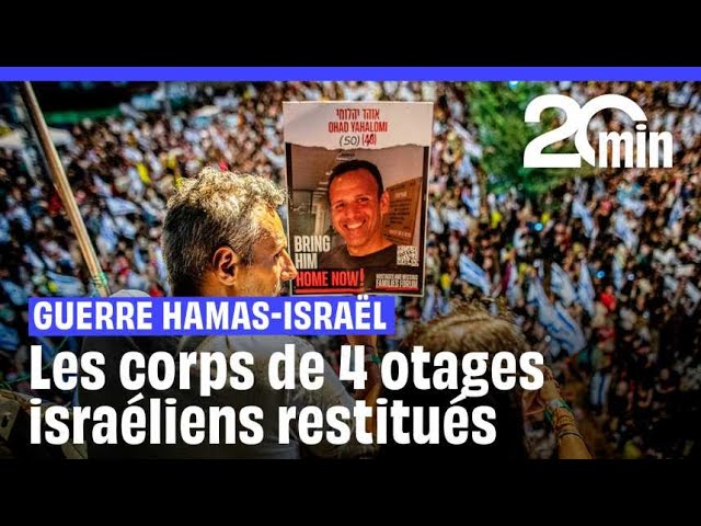 ⁣Guerre Israël-Hamas: Les corps de quatre otages israéliens restitués, 600 Palestiniens libérés