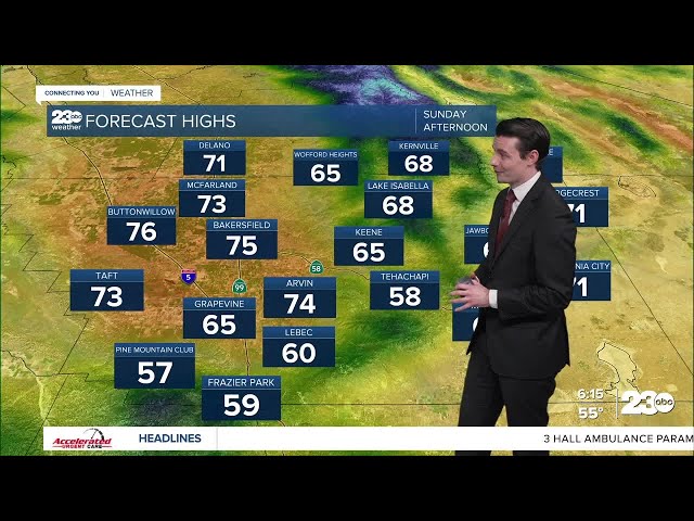 ⁣23ABC Evening weather update March 7, 2025