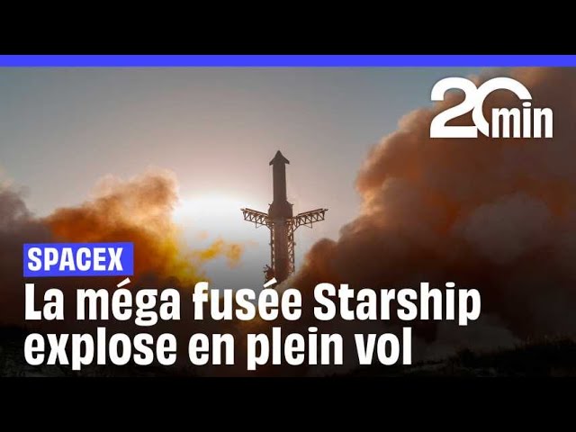 ⁣SpaceX : La méga fusée Starship explose en plein vol (encore !)