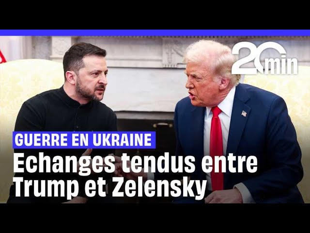 ⁣Echanges extrêmement tendus entre Donald Trump et Volodymyr Zelensky, à la Maison Blanche