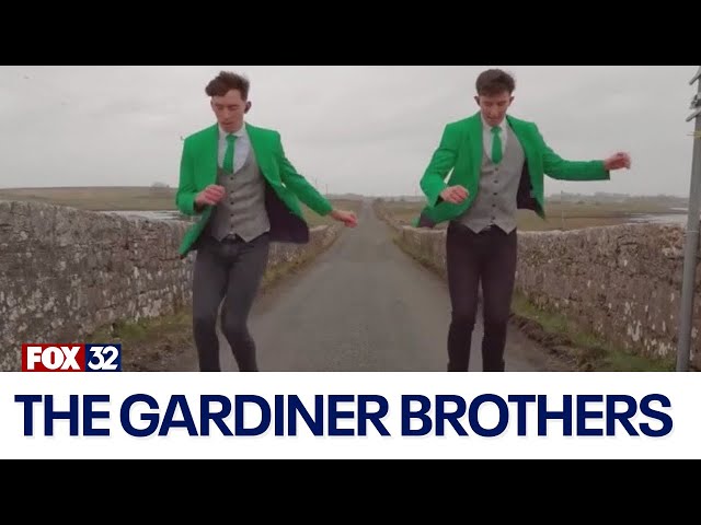 ⁣The Gardiner Brothers show off their famous Irish dancing