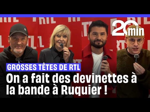 ⁣Les Grosses Tête de RTL : On a fait deviner des personnalités à la bande à Ruquier !