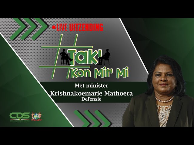 ⁣TAK' KON MIT' MI MET MINISTER VAN DEFENSIE, KRISHNAKOEMARIE MATHOERA 07-03-2025