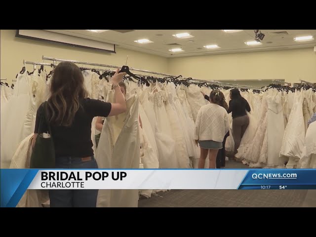 ⁣Goodwill held its annual Bridal Pop-Up in west Charlotte