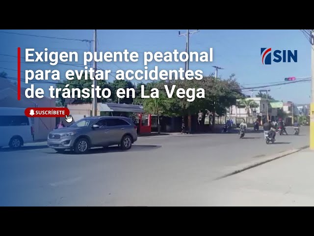 ⁣Exigen puente peatonal para evitar accidentes de tránsito en La Vega