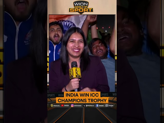 ⁣India Wins Champions Trophy 2025; Goes Into Celebration Mode | WION Sports