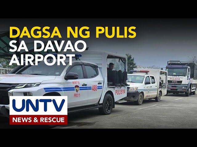 ⁣Pagdagsa ng mga pulis sa Davao International Airport, simulation exercise lamang — PRO 11