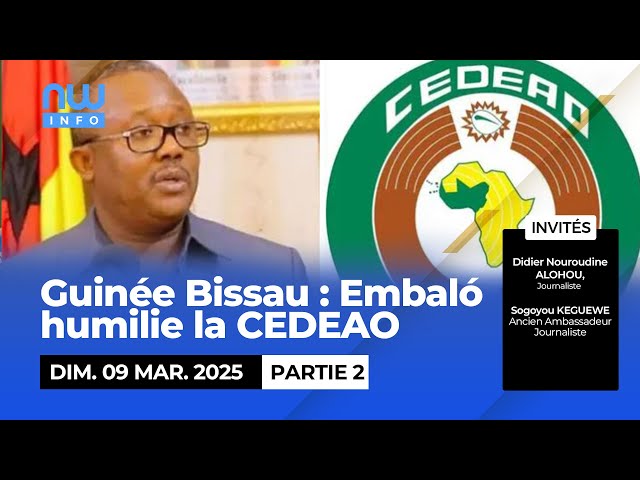 ⁣Guinée Bissau : Embaló humilie la Cedeao. Partie 2