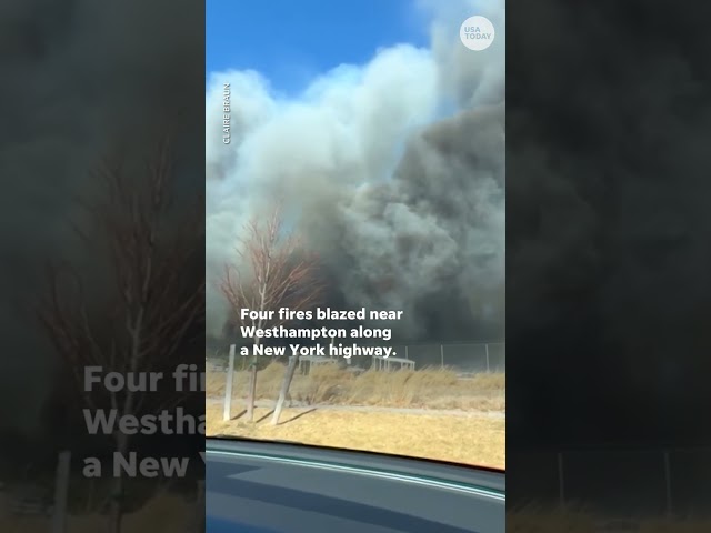 ⁣Long Island wildfires prompt New York state of emergency declaration #Shorts