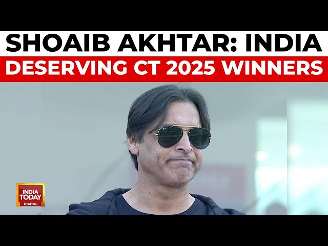 ⁣Former Pakistan speedster Shoaib Akhtar reacts to India's Champions Trophy victory