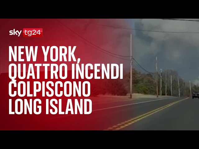 ⁣New York, quattro incendi colpiscono Long Island