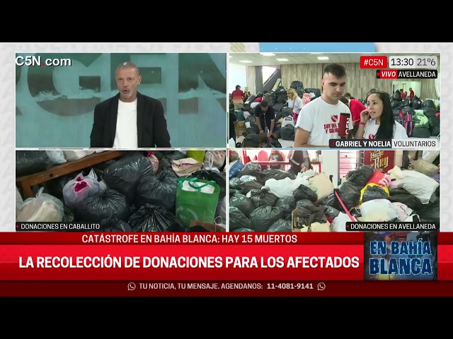 ⁣CAMPAÑA de DONACIONES en INDEPENDIENTE para los AFECTADOS en BAHÍA BLANCA