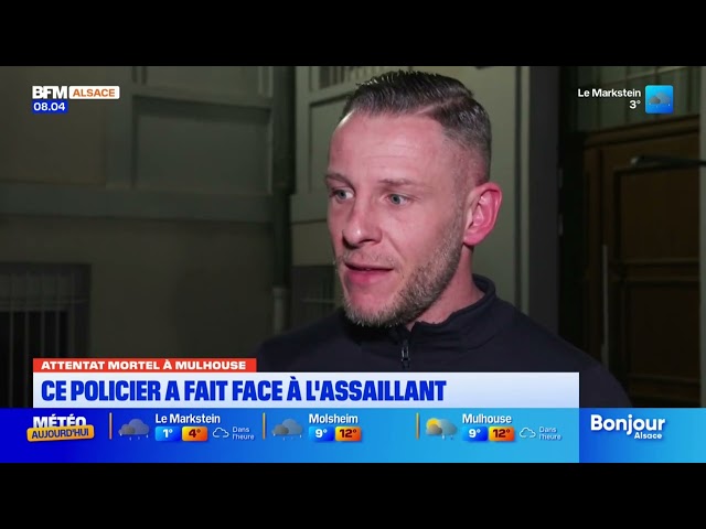 ⁣Attaque au couteau à Mulhouse: le témoignage d'un policier face à l'assaillant