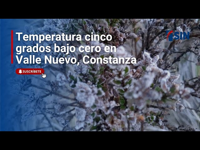 ⁣Temperaturas bajo cero en Constanza | #SINFindeSemana: 08/03/2025